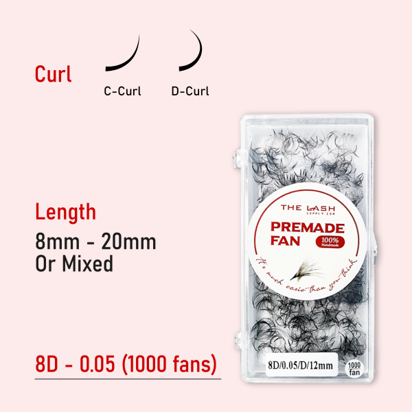 8D 0.05 (1000 fans - Bulk) - C - 15mm