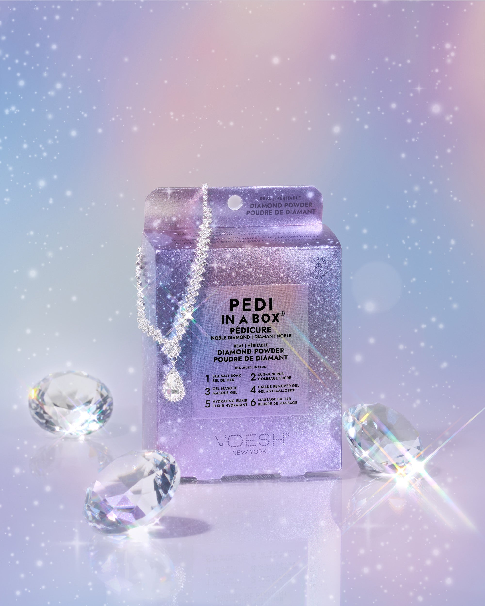 Voesh Diamond Pedi in a Box 6 Steps - Kit