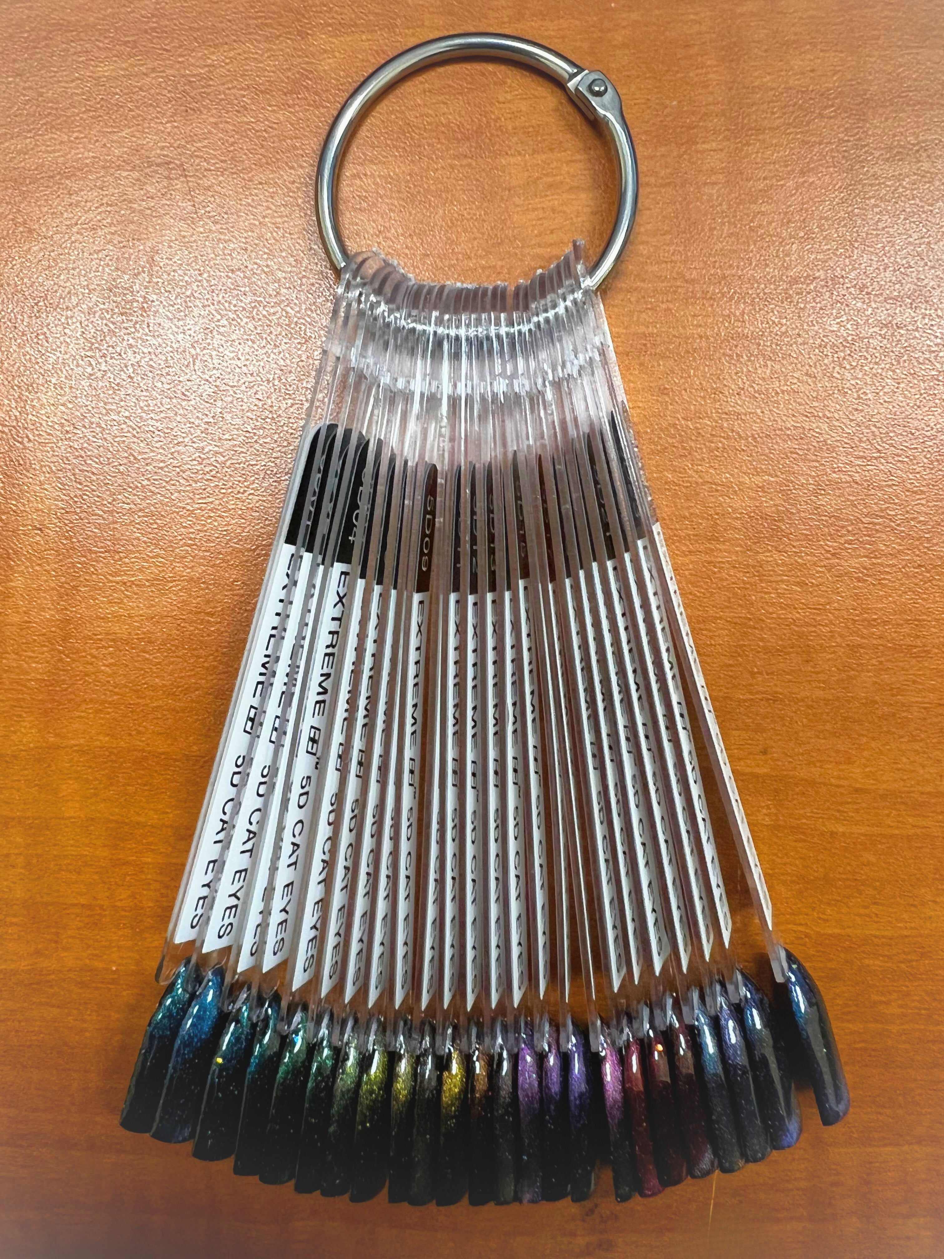 Bộ Gel kẻ mắt mèo EXTREME+ 5D/24 màu - Bảng màu