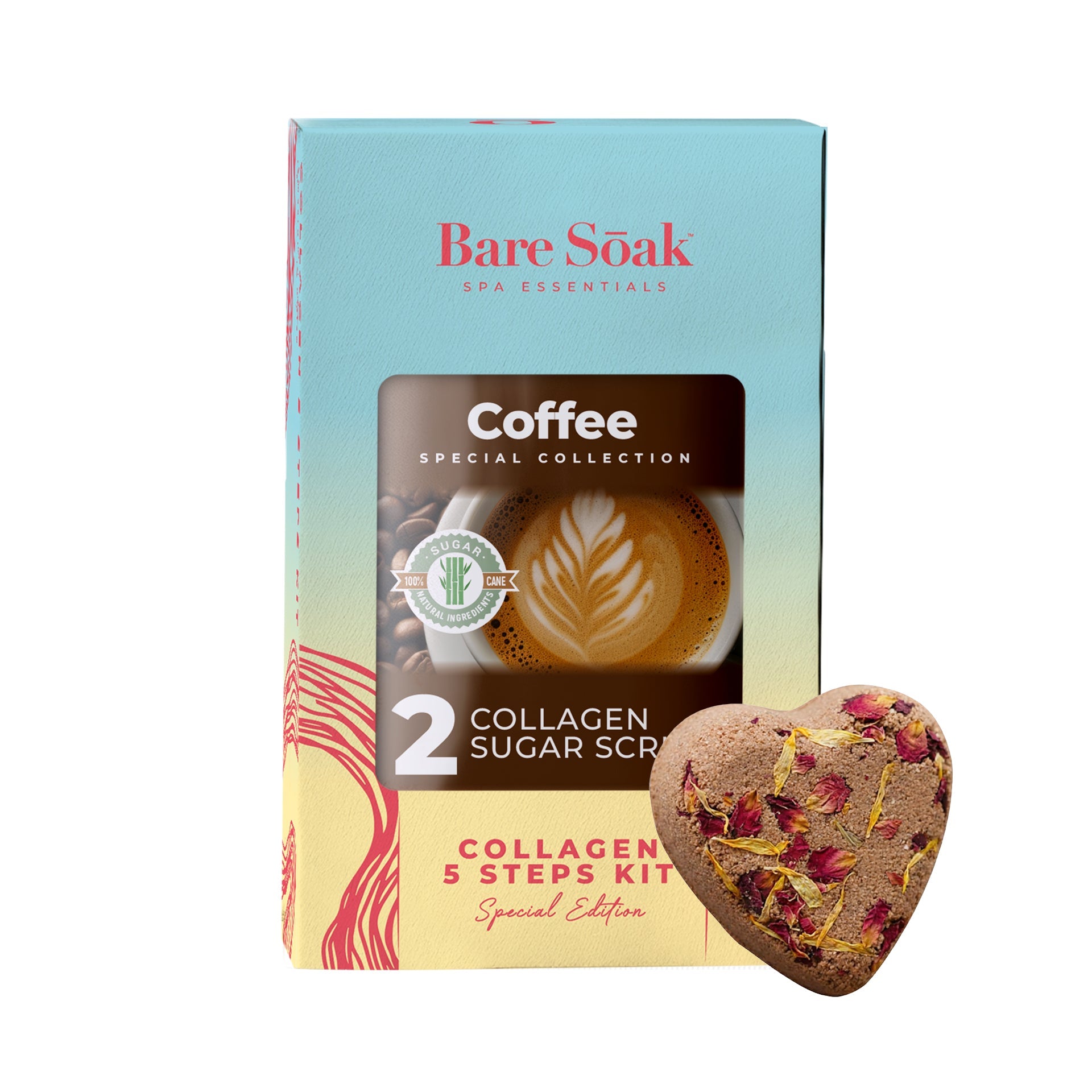 BareSoak 5 Steps Collagen - Coffee - Kits - New