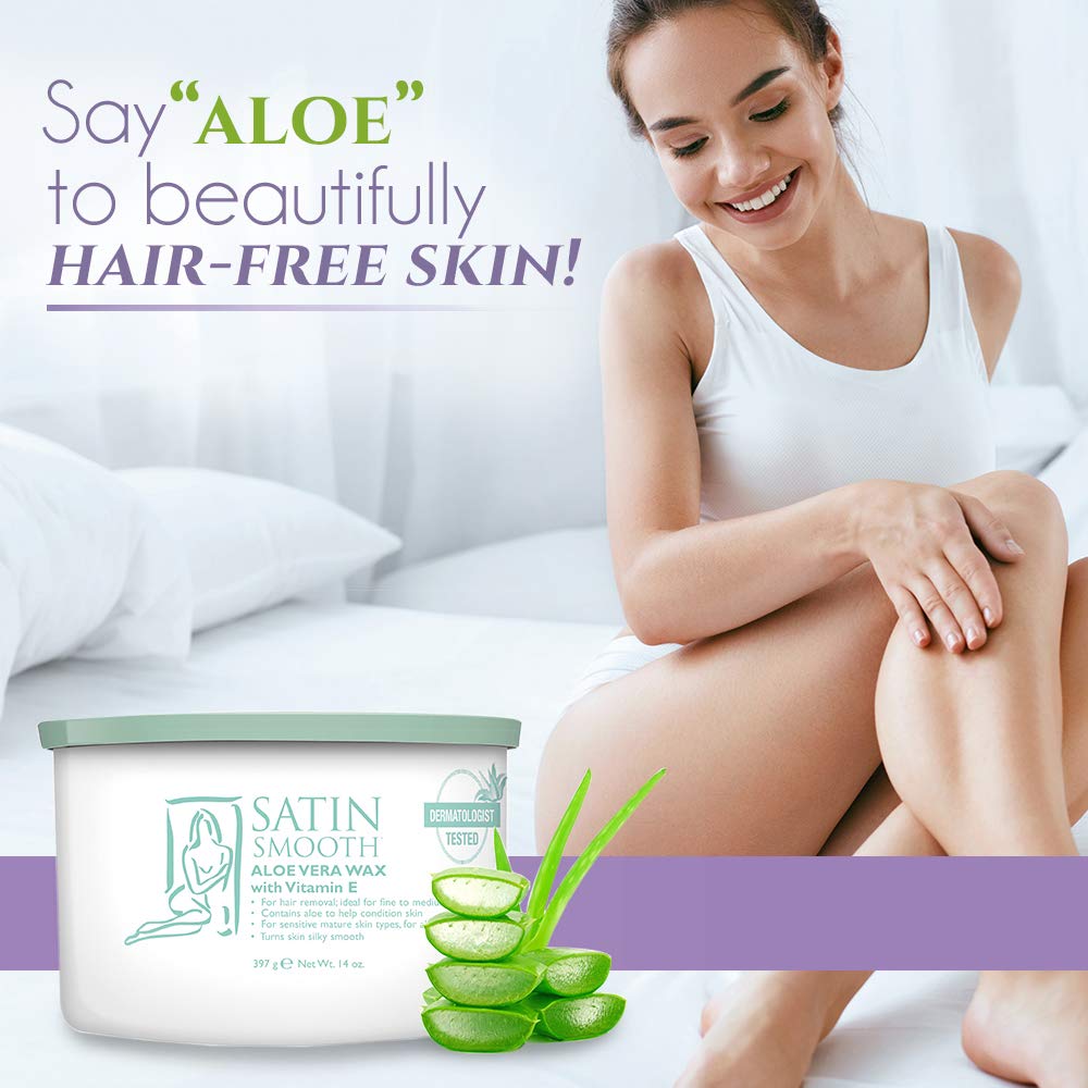 Satin Smooth Aloe Vera Wax - 14.0 oz