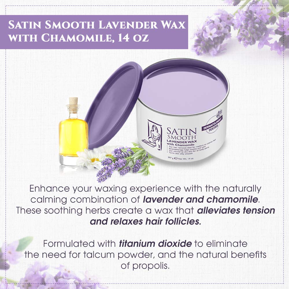 Satin Smooth Lavender Wax with Chamomile - 14.0 oz