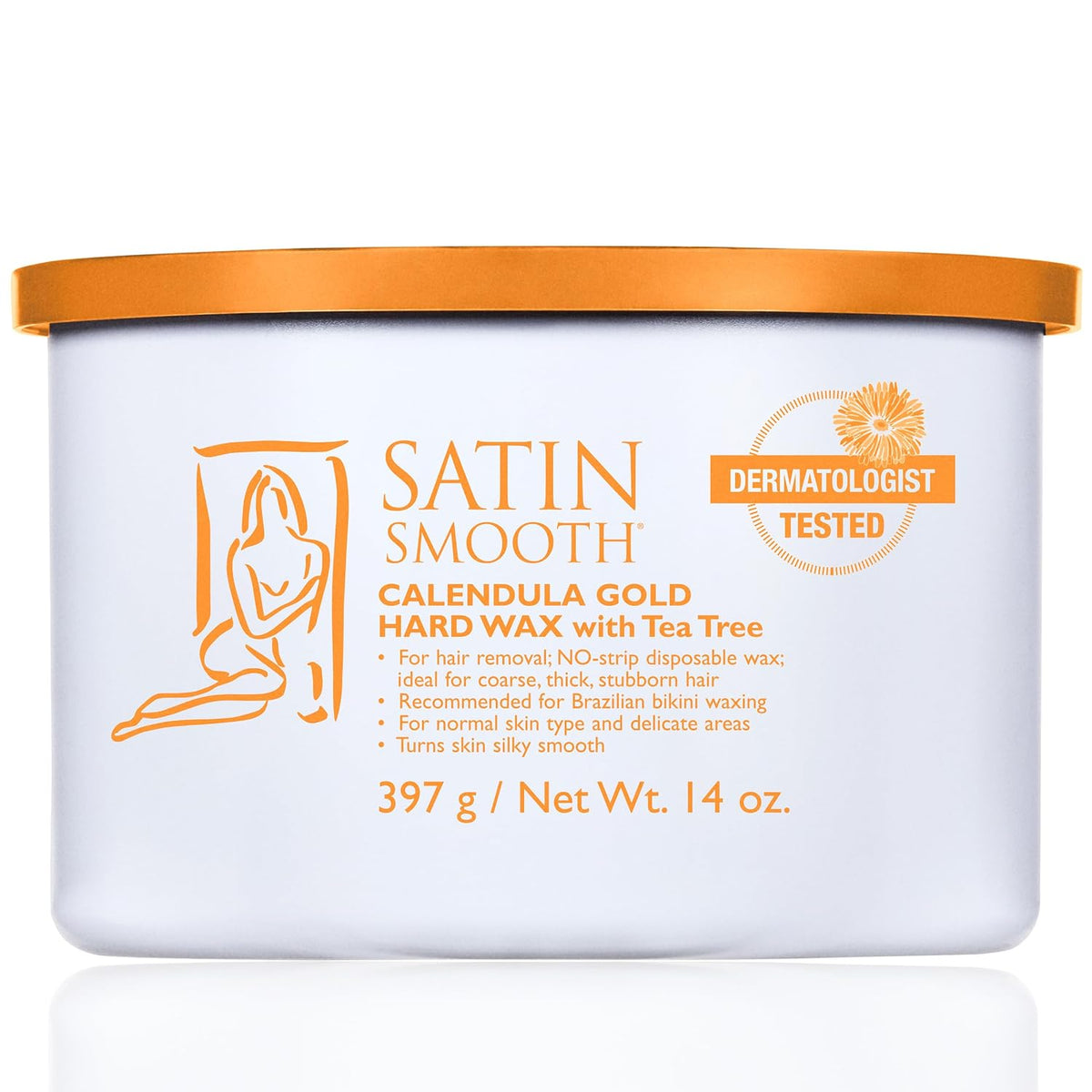 Satin Smooth Calendula Gold® Hard Wax with Tea Tree Oil - 14.0 oz