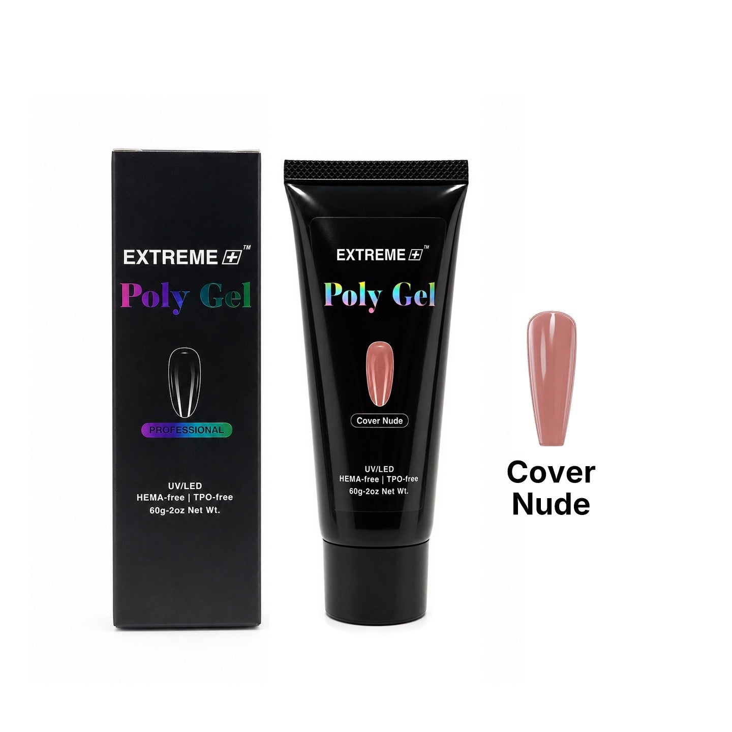 Extreme+ Poly Gel - Cover Nude - Hema Free - TPO FREE - 2oz