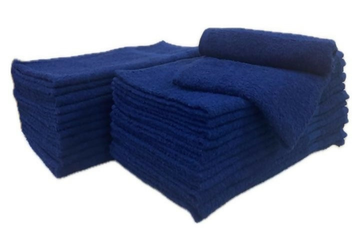 Nail Salon Towels - Dark Blue / 16x29 / 100% Cotton, 3LBS per dozen