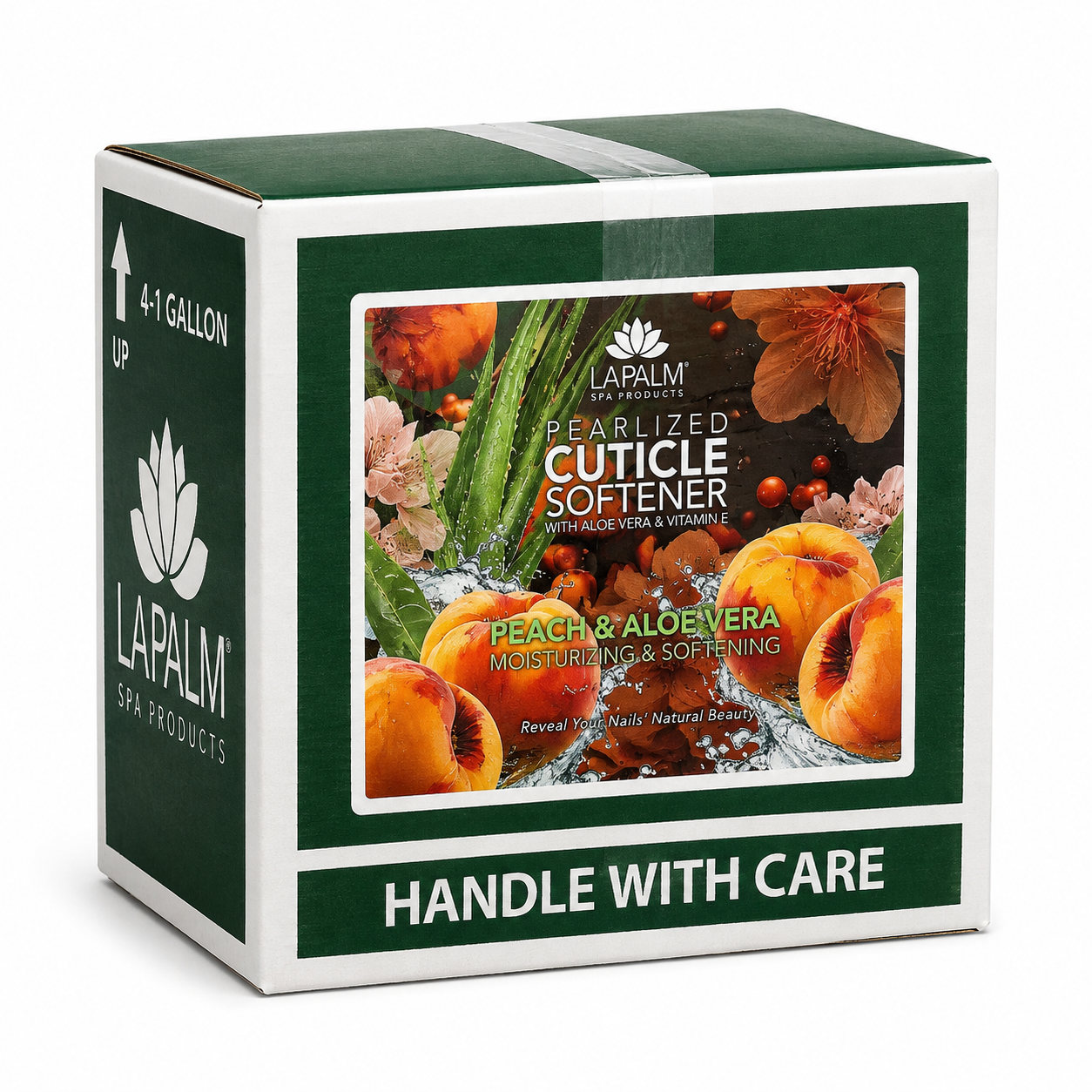 La Palm Pearlized Cuticle Softener - Peach & Aloe Vera - Case of 4