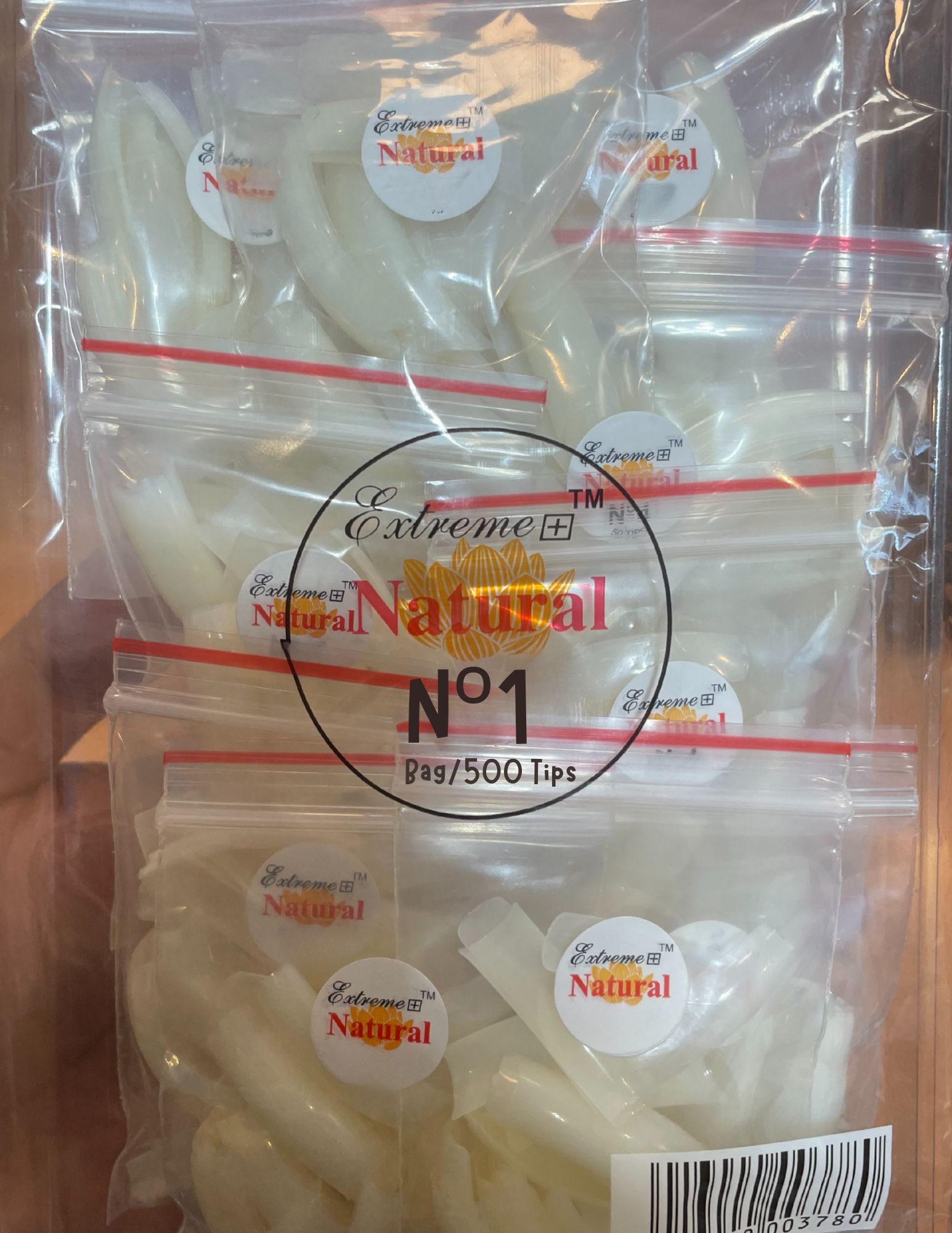 EXTREME+ Natural Tips # 1 - Bag/500tips
