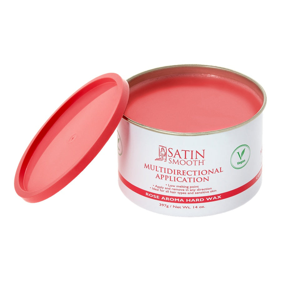 Satin Smooth Ruby Rose Hard Wax with Rose Aroma - 14.0 oz