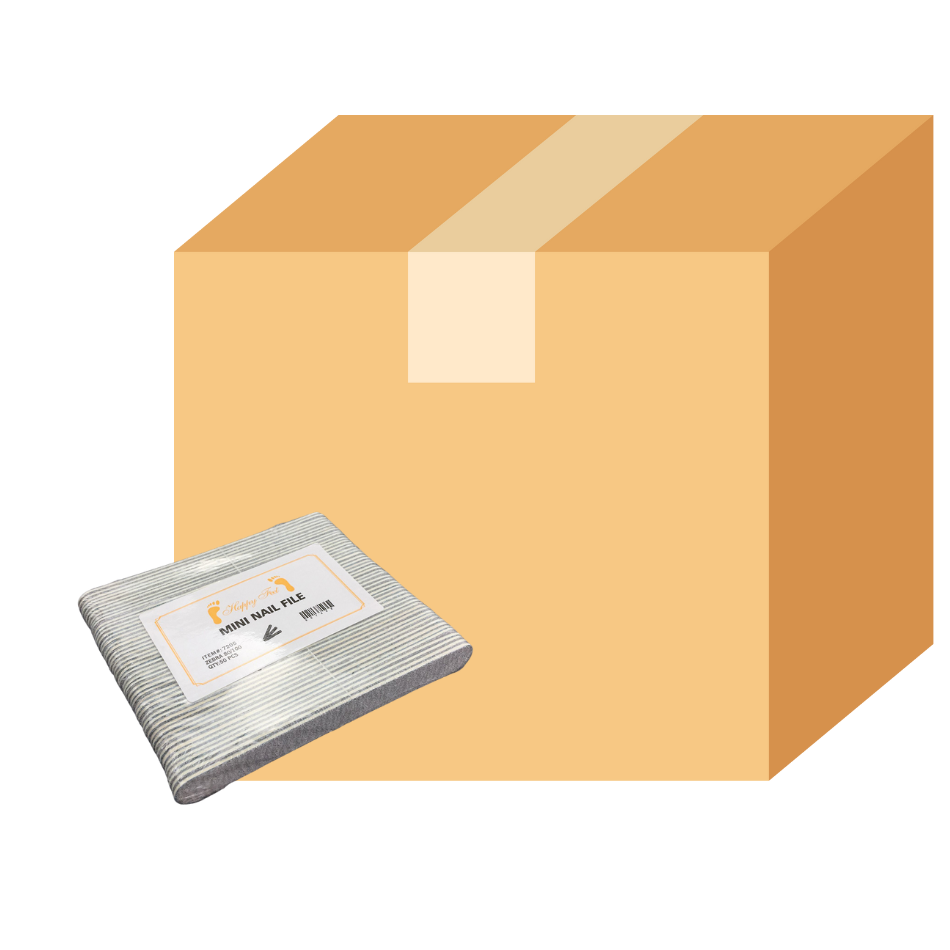 HappyFeet Nails Manicure File small 4" and 5" Zebra 80/100