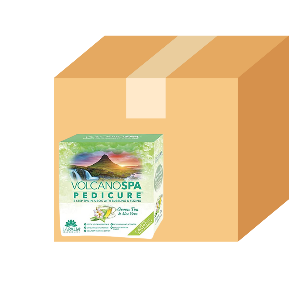 La Palm Volcano Deluxe Pedicure 5 Step - Green Tea - Case of 36