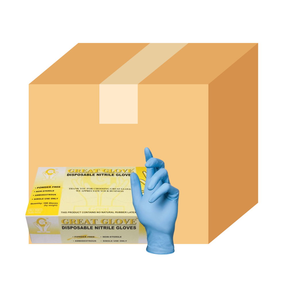 Great Gloves, Disposable Nitril Gloves - XS - Case of 10