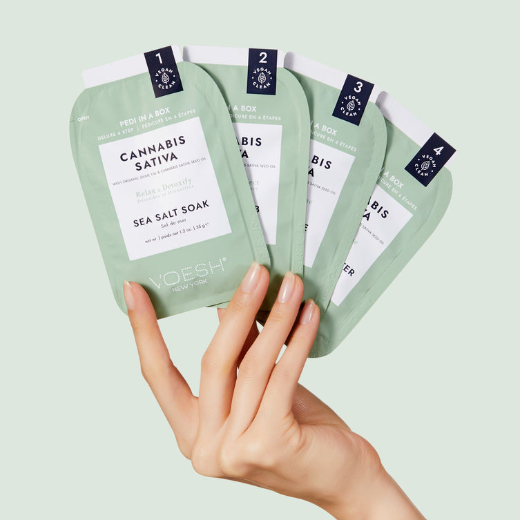 VOESH Deluxe Pedicure 4 bước - Hemp Relax - Hộp 50 cái
