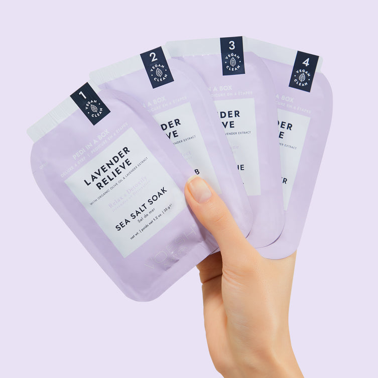 VOESH Deluxe Pedicure 4 Step - Lavender - Kit