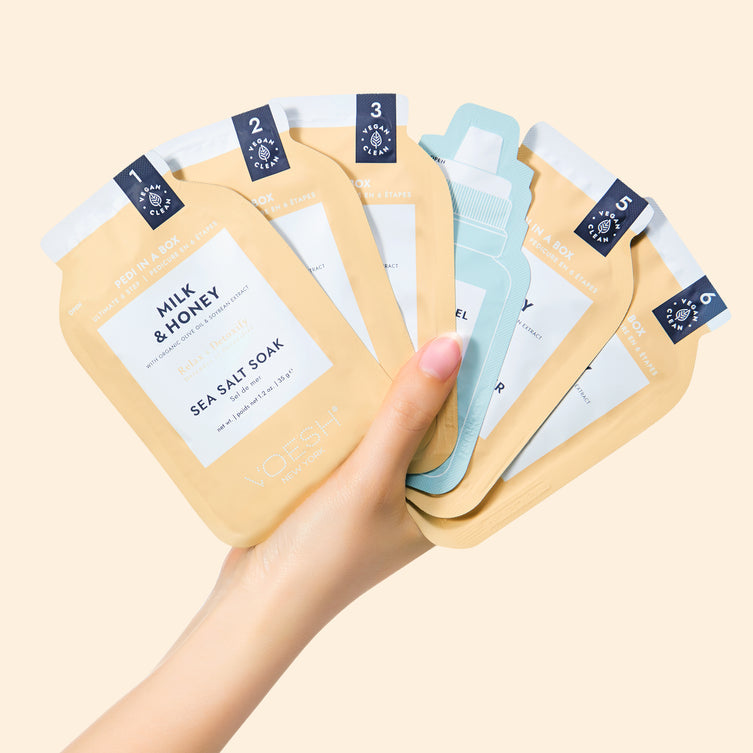 VOESH Deluxe Pedicure 6 bước - Sữa & Mật ong - Hộp 30