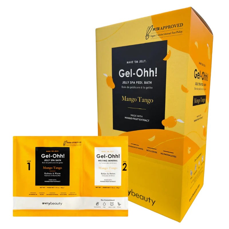 Avry Beauty Gel-Ohh Jelly Spa Bath - Mango Tango - Box of 30