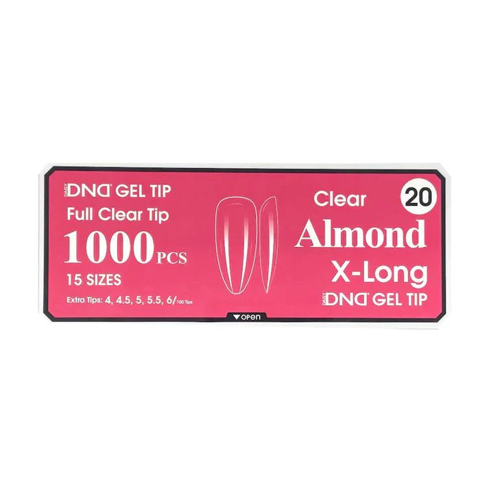 DND Clear Almond X-Long Gel Tip