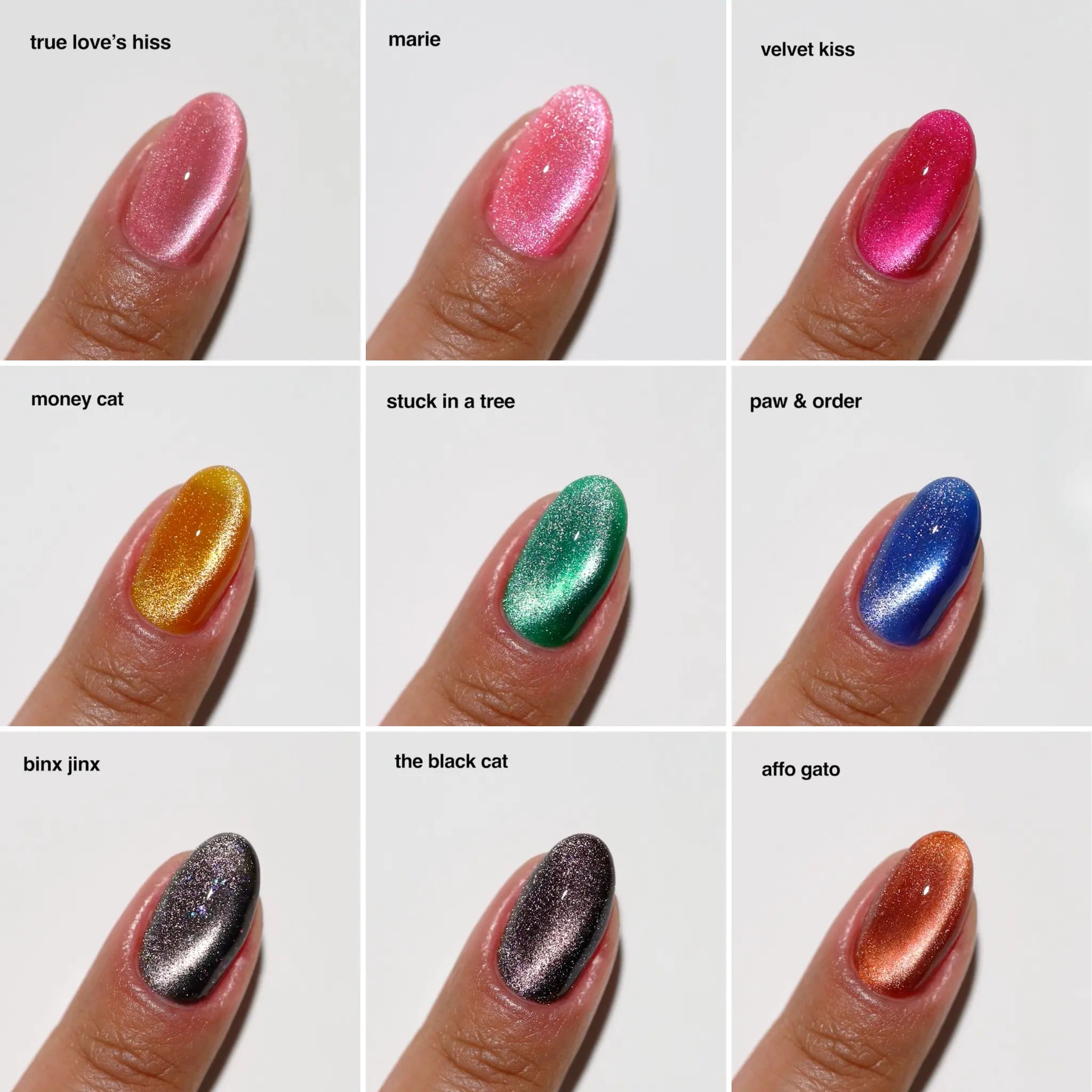 DND Velvet Jungle shades 21 through 36 swatch chart
