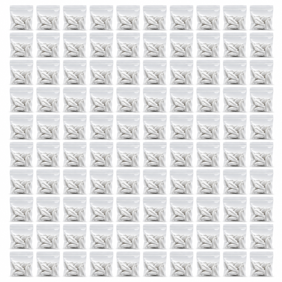 Lamour Eden White Tips # 3 - Bag 100 shown as 100 small bags