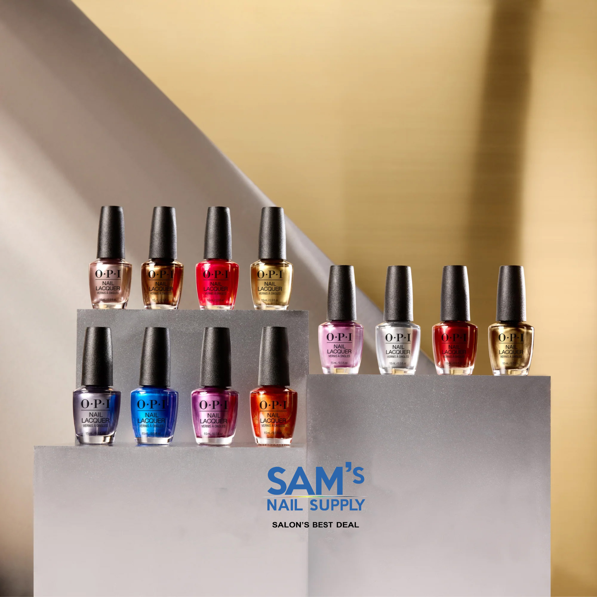 Sơn móng tay OPI Thu 2024 - Bộ sưu tập Metallic Mega Mix 12 màu (Có sẵn vào tháng 8 năm 2024)