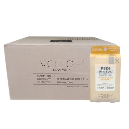VOESH Deluxe Pedicure 4 bước - Honey Oatmilk Nourish - Hộp 50 cái