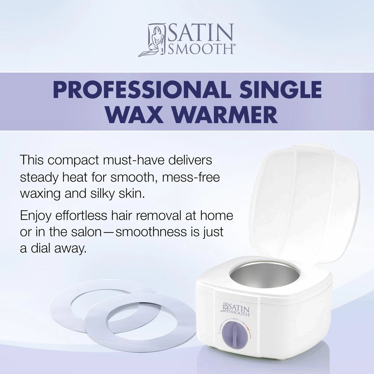 Satin Smooth Single Wax Warmer Machine for Hair Removal, Heater SSW12C