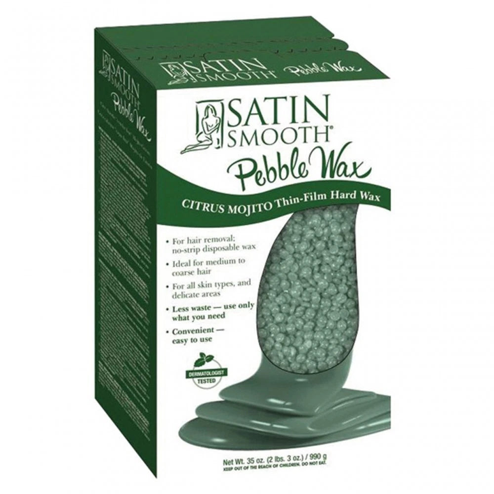 Satin Smooth Citrus Mojito Thin Film Pebble Wax 35 oz 35 oz (2.2lb)