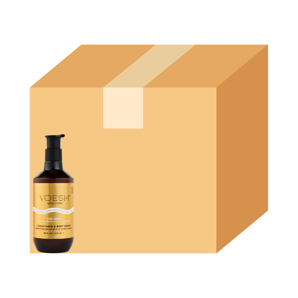 Voesh Vegon Body & Hand Creme - Imperial Gold (28 Fl Oz) - Case/12pcs