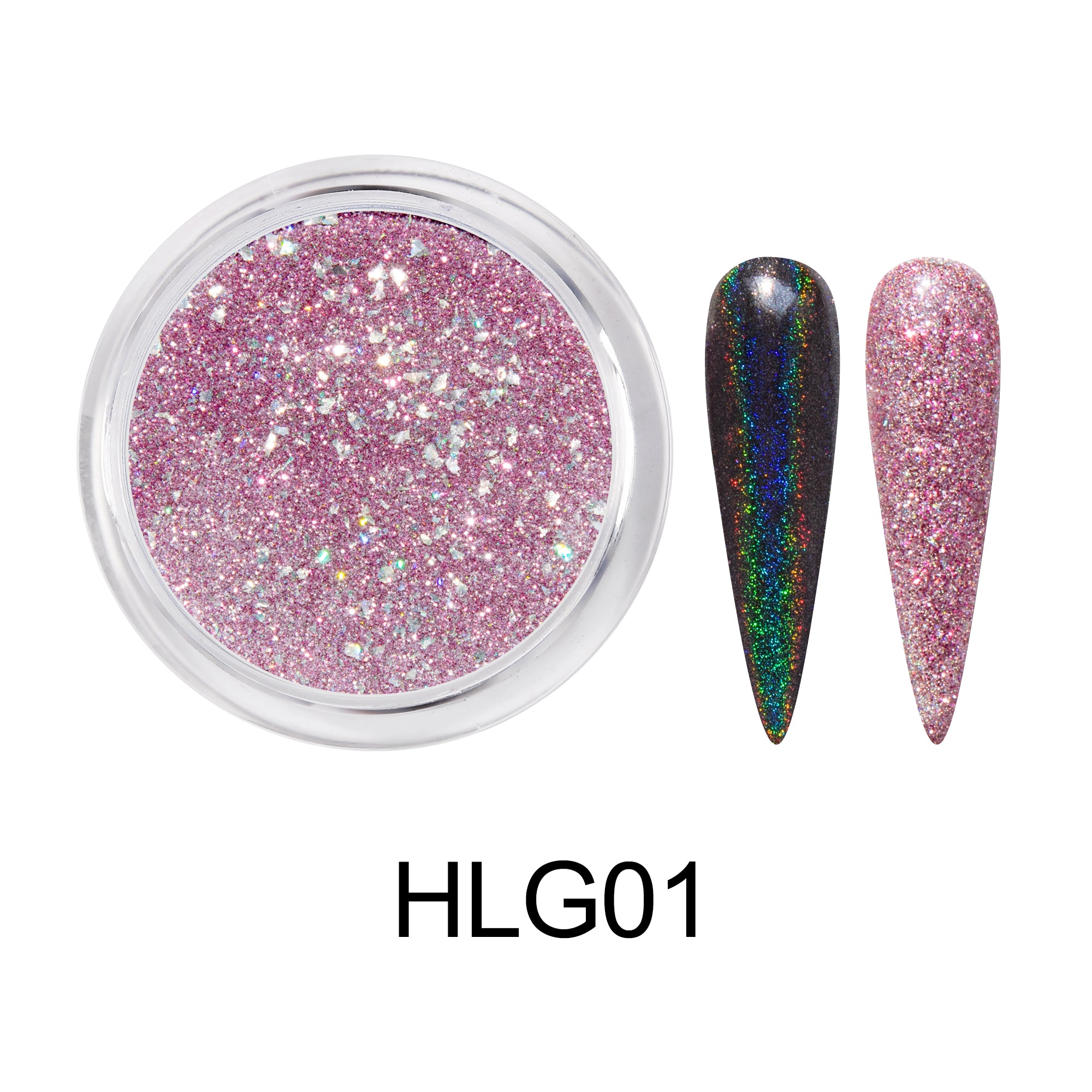 D_EXTREME+ Holo Chrome Dip Powder - #001 - (1F1)