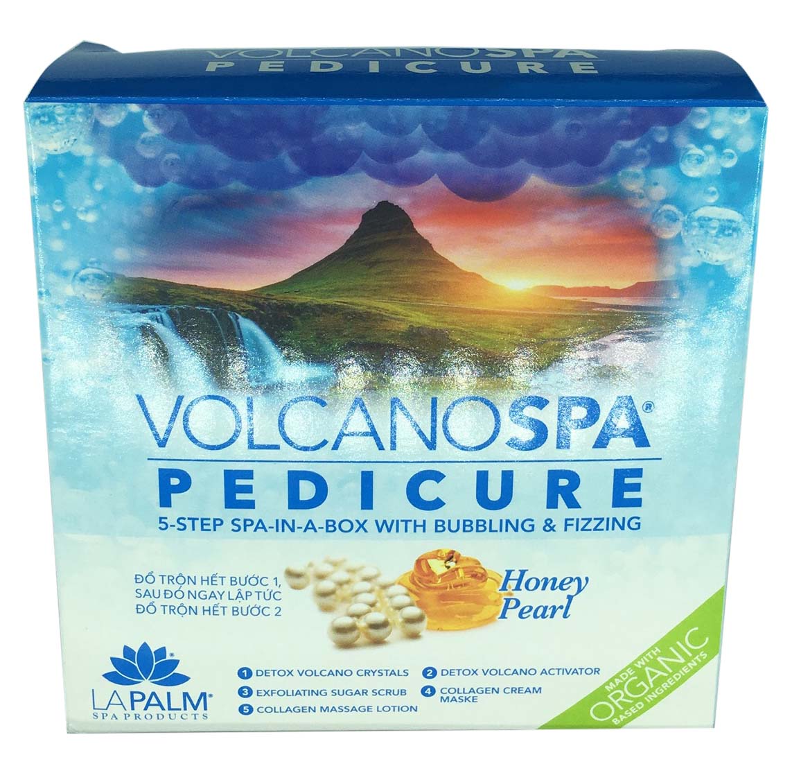 La Palm Volcano Deluxe Pedicure 5 bước - Honey Pearl - Hộp 36