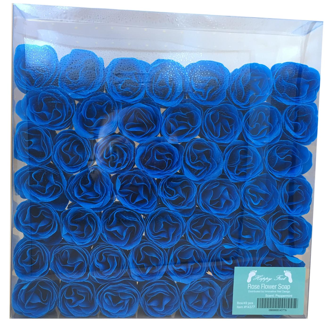 HappyFeet Petal Rose Flower Soap for Spa - Mint - 1 Box
