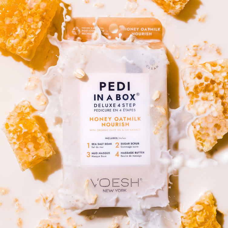 VOESH Deluxe Pedicure 4 bước - Honey Oatmilk Nourish - Hộp 50 cái