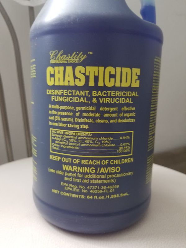 Chasticide DISINFECTANT, BACTERICIDAL FUNGICIDAL & VIRUCIDAL - Case of 6