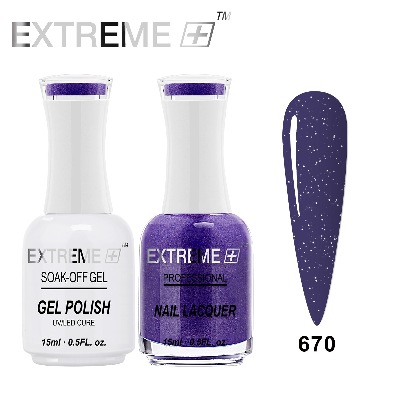 EXTREME+ CLASSIC Gel Matching Lacquer (Duo) - #670