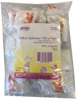 Dukal Thong Panty Bikini - White - Bag