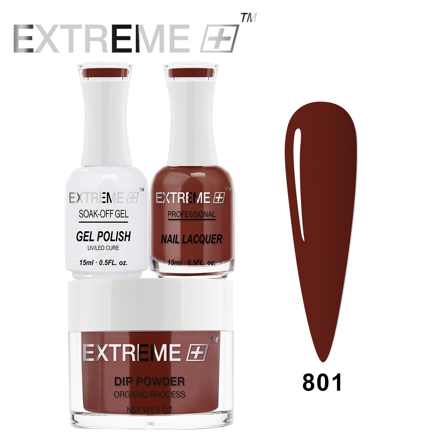 Bộ Combo EXTREME+ 3 trong 1 - Gel, Sơn mài & Nhúng - #801