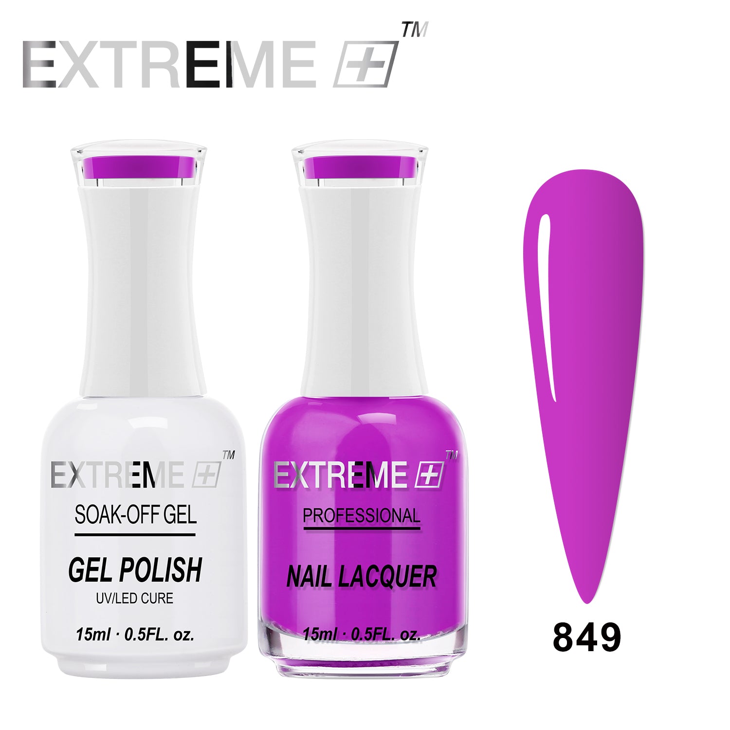 EXTREME+ CLASSIC Gel Matching Lacquer (Duo) - #849