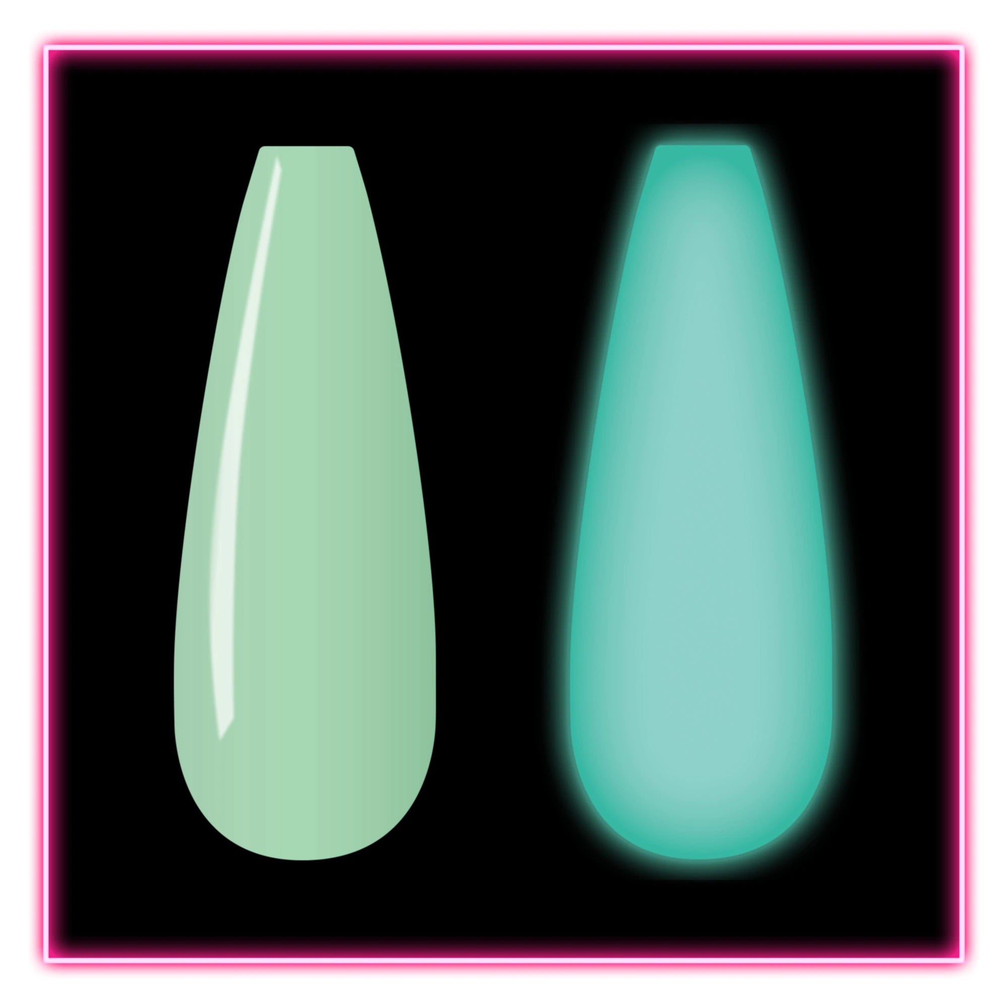 Kiara Sky Glow In Dark Dip Powder - DG116 Hint Of Mint