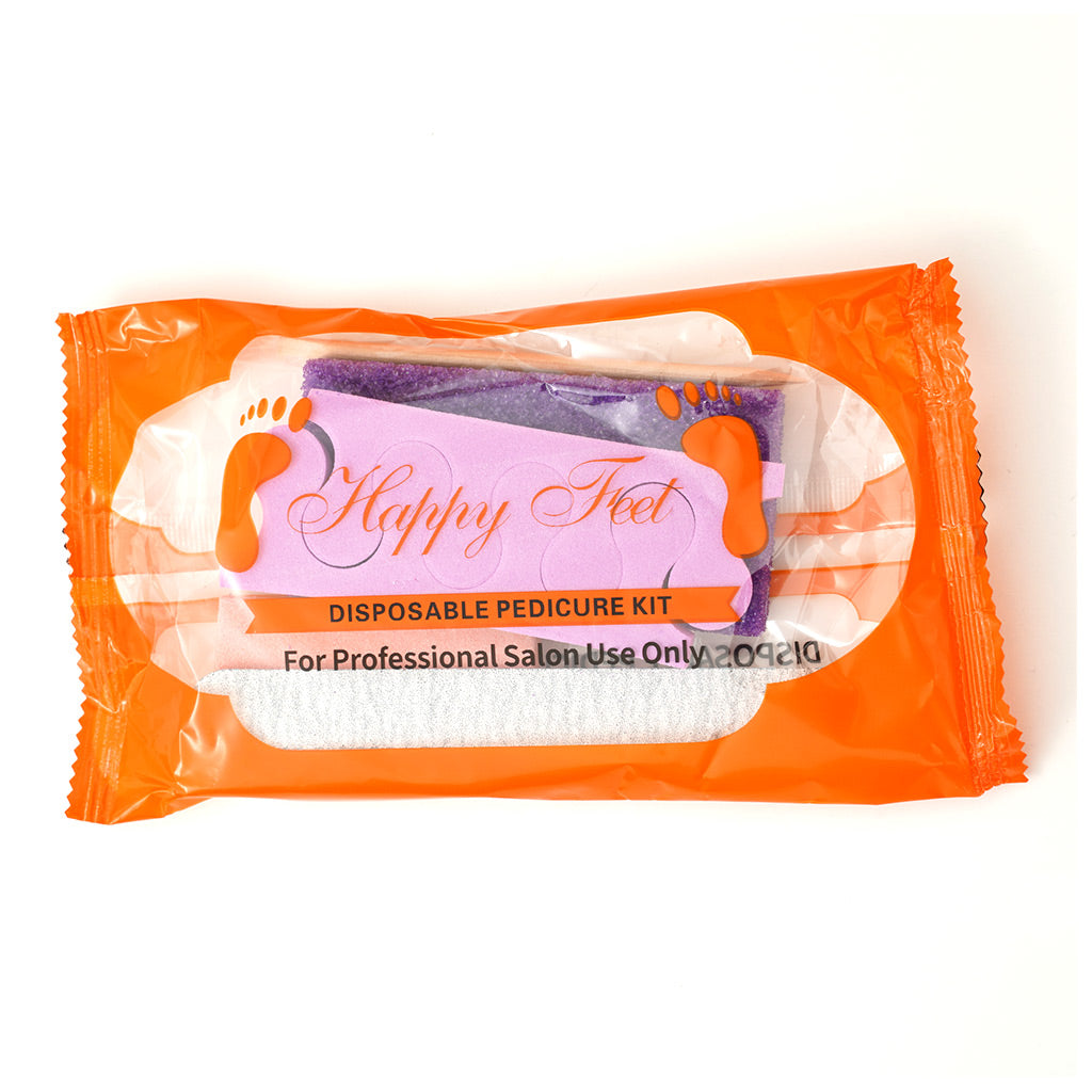 Disposable Pedicure Kit with Toe Separators HappyFeet brand - Kit