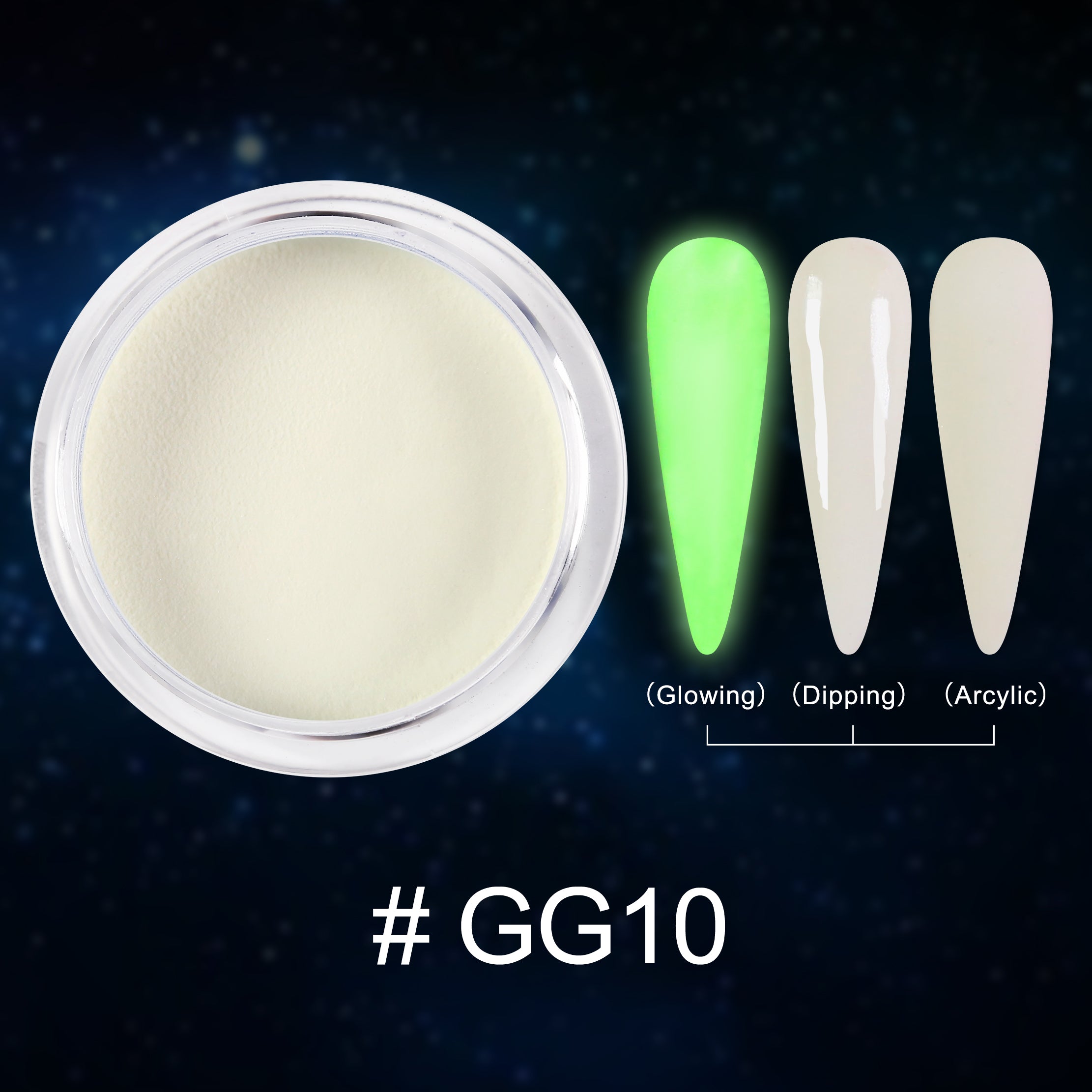 D_EXTREME+ Glow in the Dark Dip Powder 2 oz- #010 - (1F1)
