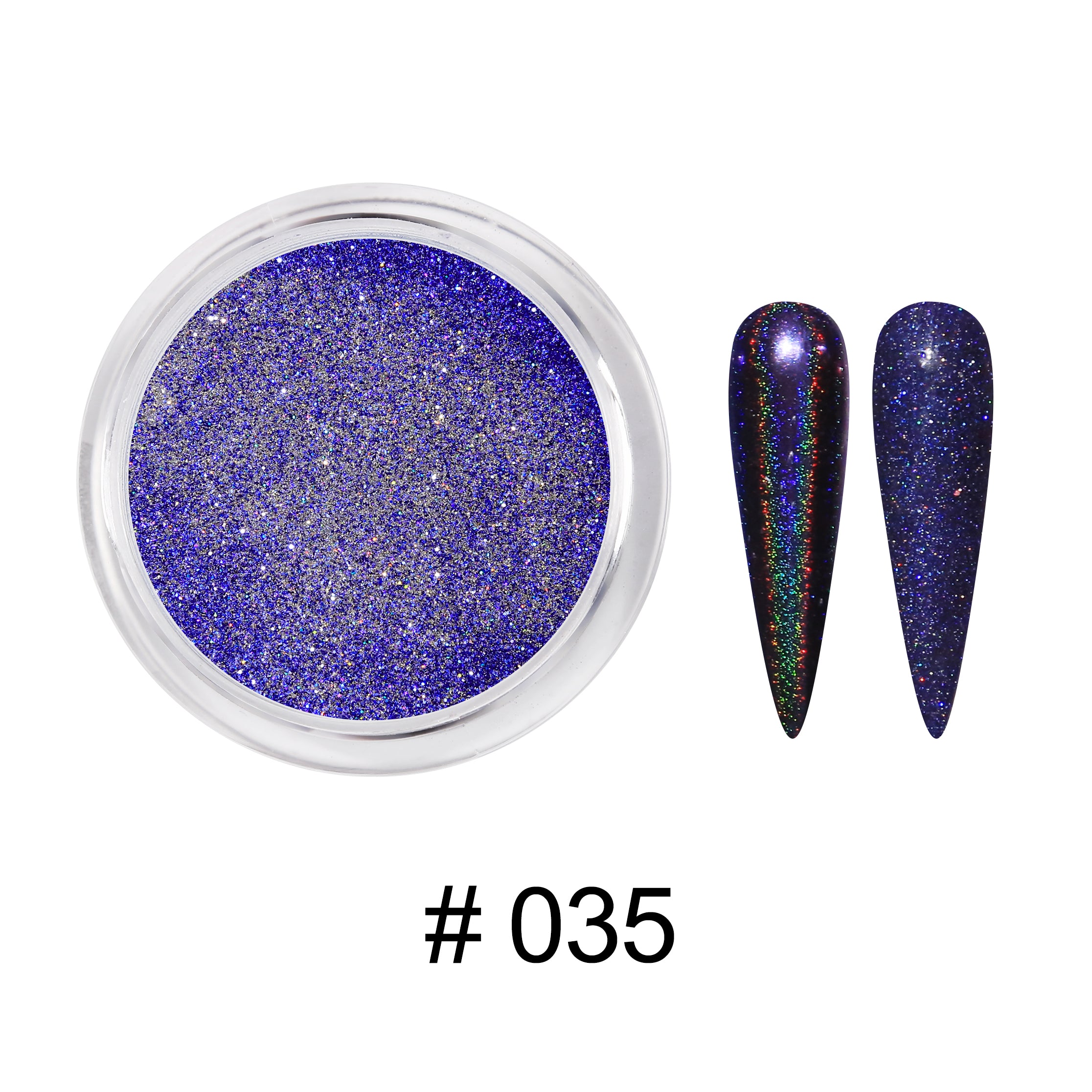D_EXTREME+ Holo Chrome Dip Powder - #035 - (1F1)