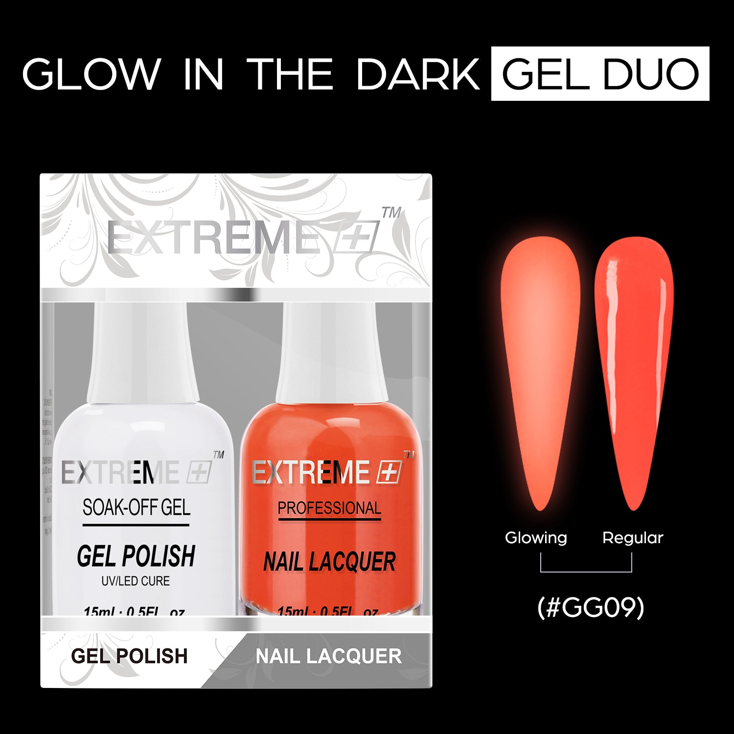 D_EXTREME+ Glow in the Dark Gel Matching Lacquer - #09 - (1F1)
