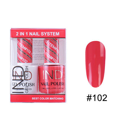 Bộ Gel Sơn Móng Tay IND & Sơn Mài Phối Màu - #102