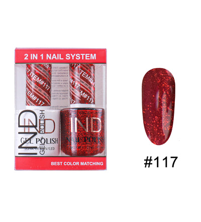 Bộ Gel Sơn Móng Tay IND & Sơn Mài Phối Màu - #117