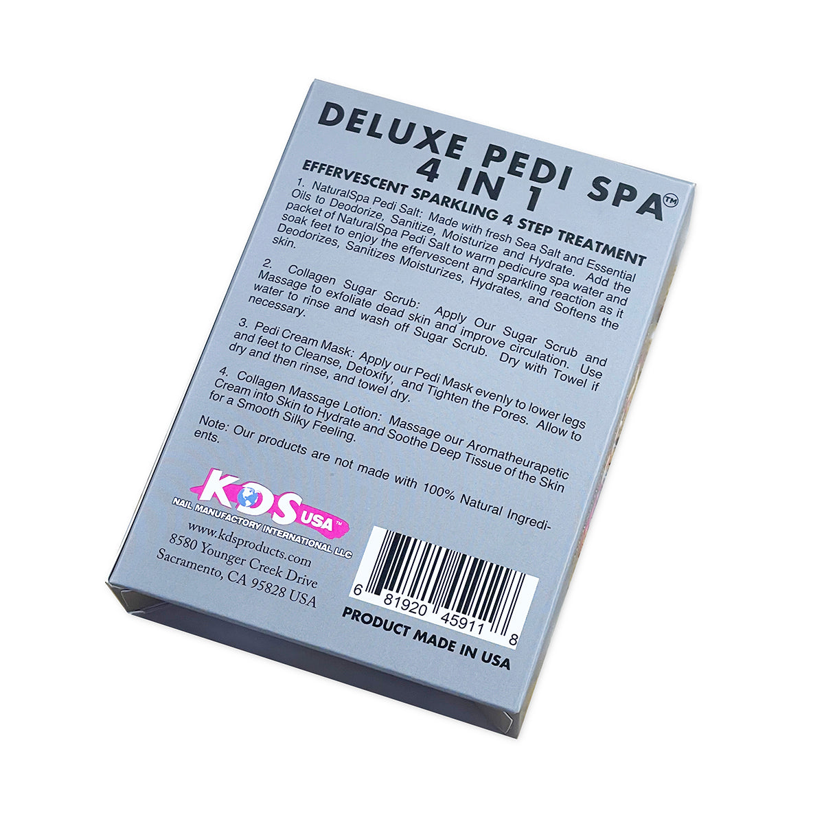 KDS Deluxe Pedicure 4 Step - Charcoal - Kit