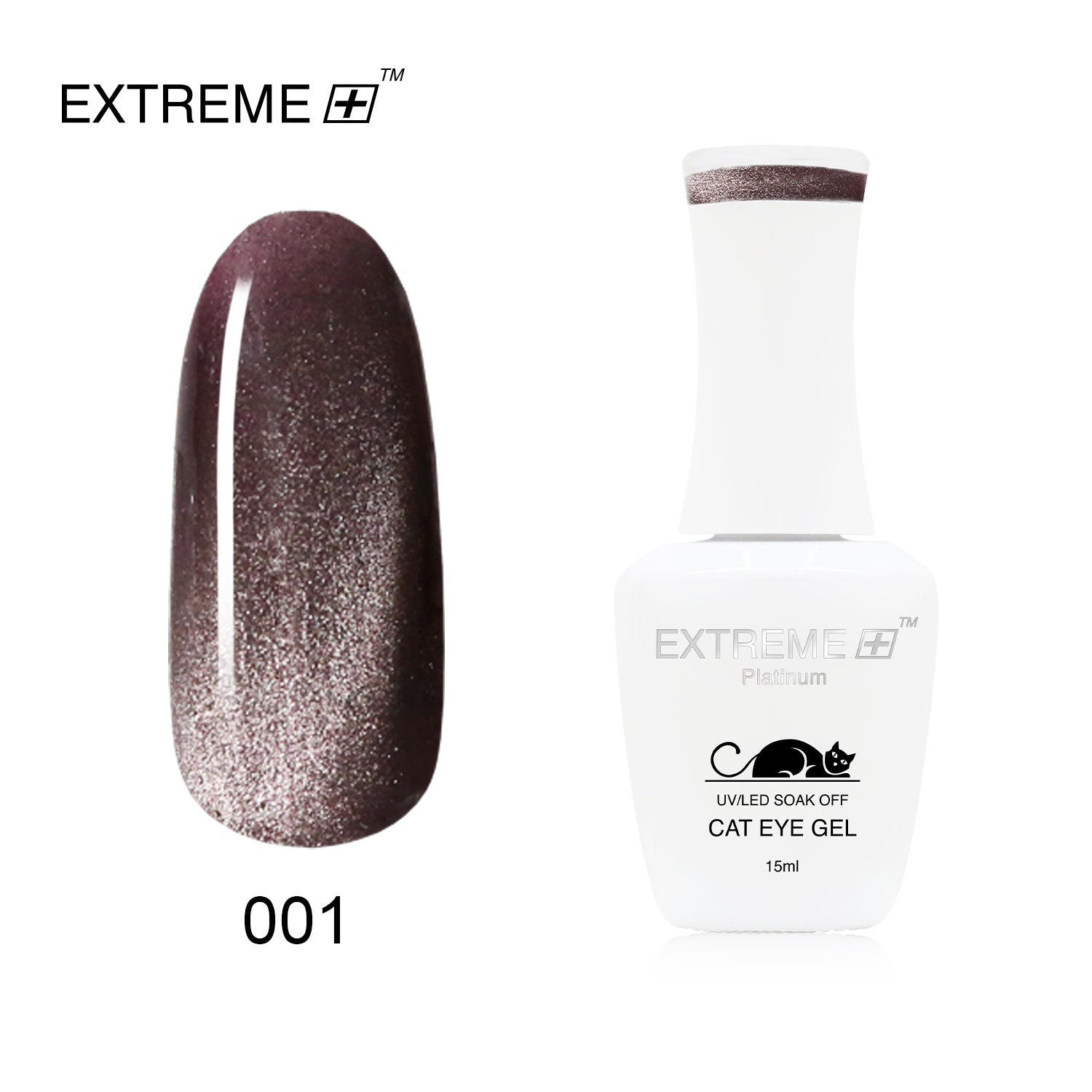 EXTREME+ Platinum CAT EYE Gel # 001 (Clearance)