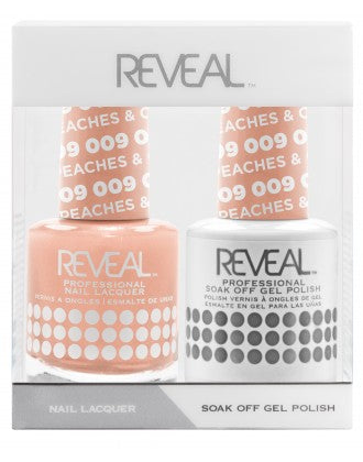 Bộ đôi sơn mài và gel Reveal - 009 Peaches & Cream