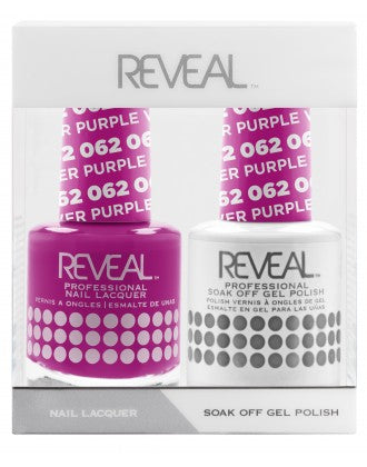 Reveal Duo Gel and Nail Lacquer Set - 062 Purple Wildflower