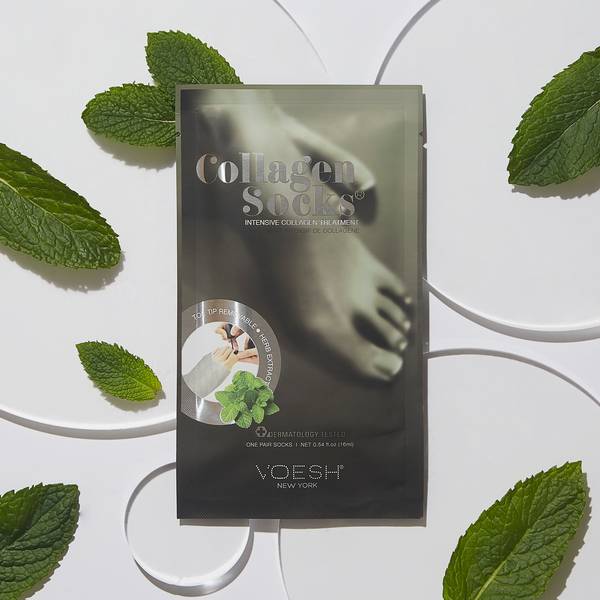 Voesh Deluxe Pedicure Collagen SOCKS - Mint & Botan - Hộp 100