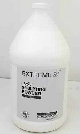 EXTREME+ Acrylic Nail Sculpting Powder 92.8 oz (1 Gallon) - Crystal Clear - Case of 4