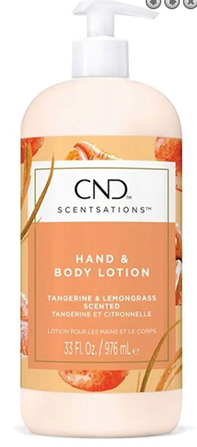 CND Hand & Body Lotion - Tangerine & Lemongrass - 33 oz
